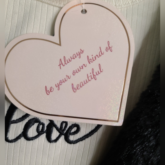 Charming Girls Reversible Hooded  Faux Fur Vest & Matching Top Girls  Lg 14 - Picture 5 of 5